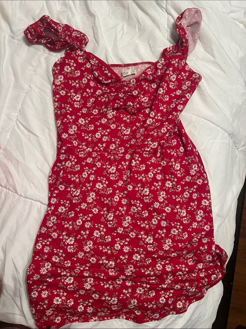 Hollister Red Floral Mini Dress